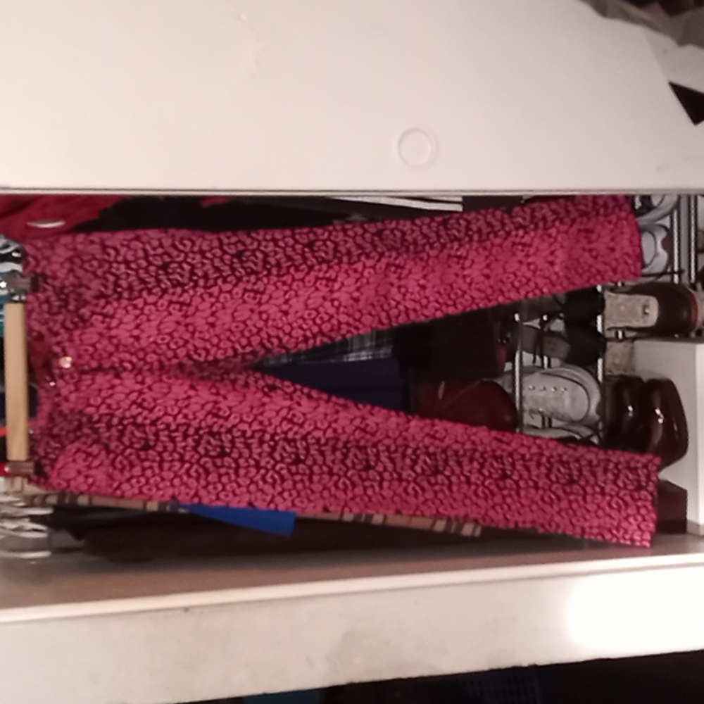 Tripp NYC hot pink Leopard pants